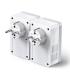 POWERLINE TP-LINK AV600 KIT 2 UDS 1 PORT CON ENCHUFE