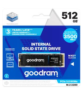Goodram PX500 - 512GB - M.2 2280 - PCIe Gen3 X4 NVMe - 2000 MB s Lectura - 1600 MB s Escritura - TBW 330TB