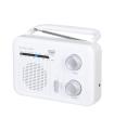 RADIO TREVI RA 7F64 PORTABLE AM/FM RADIO WHITE