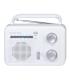 RADIO TREVI RA 7F64 PORTABLE AM FM RADIO WHITE