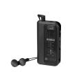 RADIO TREVI BOLSILLO RA 738 FM MINI PORTABLE FM RADIO BLACK