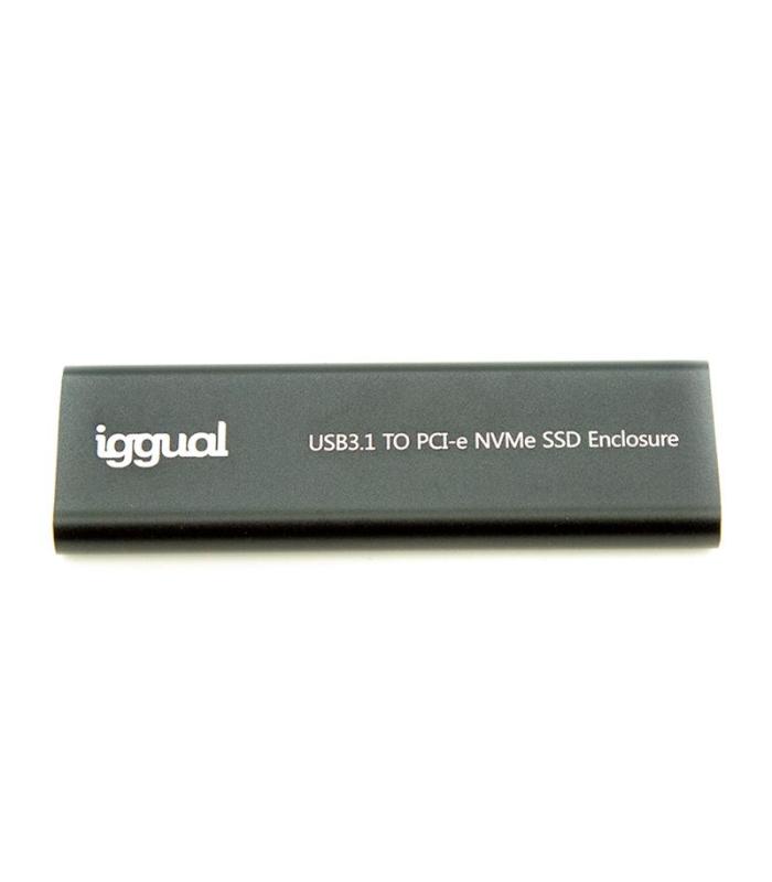 Iggual Caja Externa USB-C 3.1 SSD M.2 NVMe Y SATA