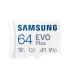 Tarjeta De Memoria Samsung EVO Plus 2023 64GB MicroSD XC Con Adaptador  Clase 10  160MBs