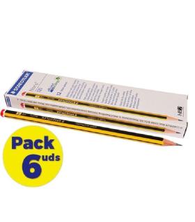Lpices de Grafito Staedtler Noris 120-2/ HB/ 6 cajas de 12 unidades