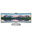 Monitor Profesional Ultrapanormico Curvo Philips 499P9H 48.8'/ Dual QHD/ Webcam/ Multimedia/ Regulable En Altura/ Negro
