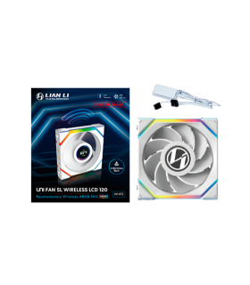VENTILADOR 120X125 LIAN LI UNIFAN SL WIRELESS LCD RV WH