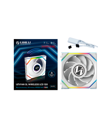 VENTILADOR 120X125 LIAN LI UNIFAN SL WIRELESS LCD RV WH
