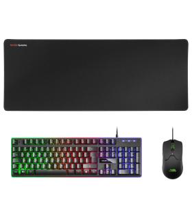 Mars Gaming Combo MCPX GAMING 3IN1 RGB Negro