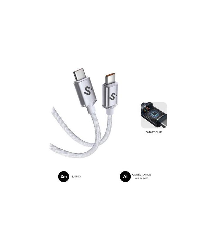 SUBBLIM CABLE OPTIMUS 60W C-C 2m WHITE