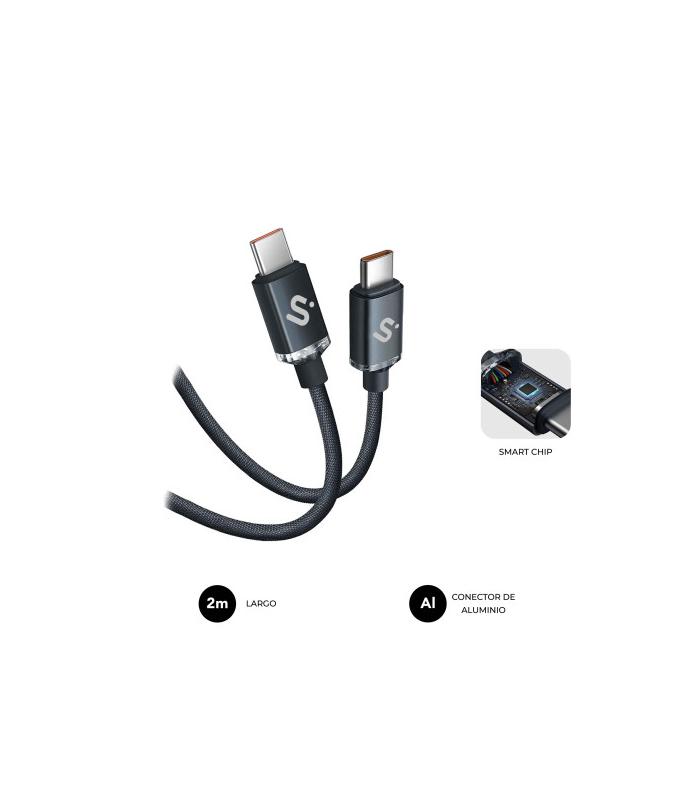 SUBBLIM CABLE OPTIMUS 60W C-C 2m BLACK