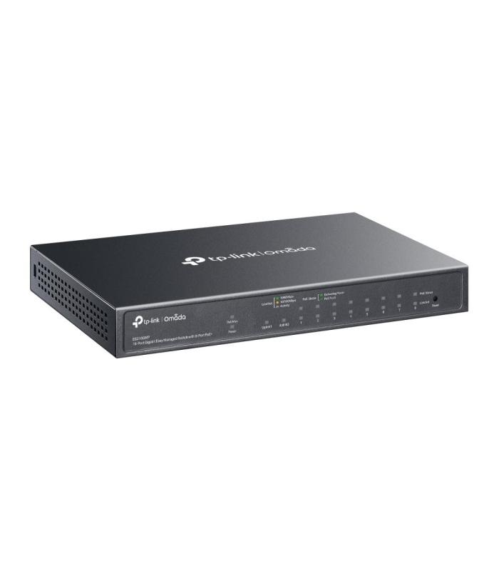 TP-Link Omada ES210GMP Switch Gestionado Gigabit Ethernet (10 100 1000) Energa Sobre Ethernet (PoE) Negro