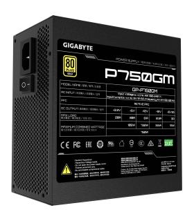 FUENTE ALIMENTACION GIGABYTE P750GM 750W 80+ GOLD