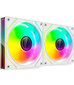 Pack 2 Ventiladores Mars Gaming MF-3DPROX2/ 12cm/ ARGB/ Blancos