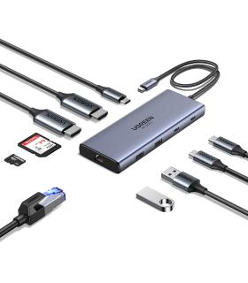 HUB UGREEN 10EN1 USB-C A HDMI USB-C USB-A RJ45