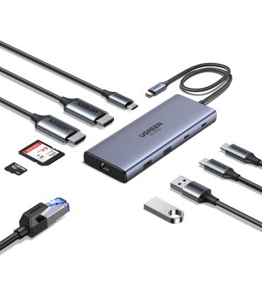 HUB UGREEN 10EN1 USB-C A HDMI USB-C USB-A RJ45