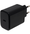 Cargador De Pared GaN Fonestar POWER-C-65/ 1xUSB Tipo-C/ 65W/ Negro