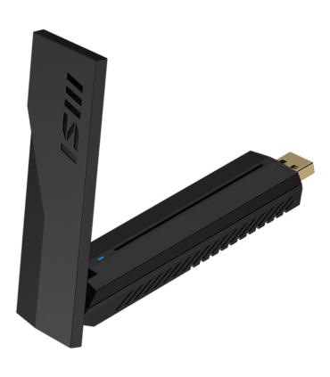 MSI BE6500 WiFi7 USB Stick - Dongle Tarjeta Y Adaptador De Interfaz USB 3.2 Gen 1 (3.1 Gen 1)