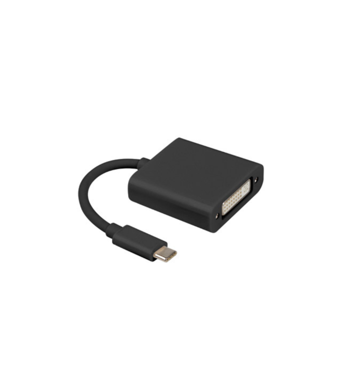 ADAPTADOR USB LANBERG USB-C M 3.1 A DVI-I H (24+5) DUAL LINK 15CM NEGRO