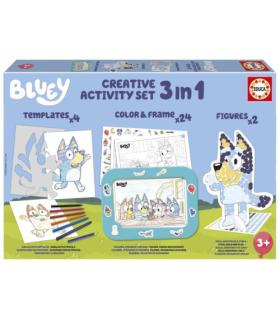 SET 3 IN 1 BLUEY \"CREATIVE ACTIVITY SET\" EDUCA BORRAS 19887