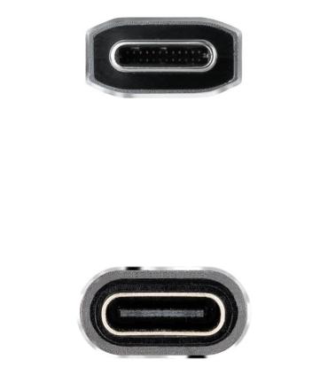 Cable Alargador USB Tipo-C 3.2 Nanocable 10.01.4501-L150-COMB  USB Tipo-C Macho - USB Tipo-C Hembra  1.5m  Negro