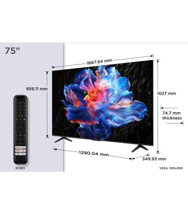 Televisor TCL LED 75P6K 75'  Ultra HD 4K  Smart TV  WiFi