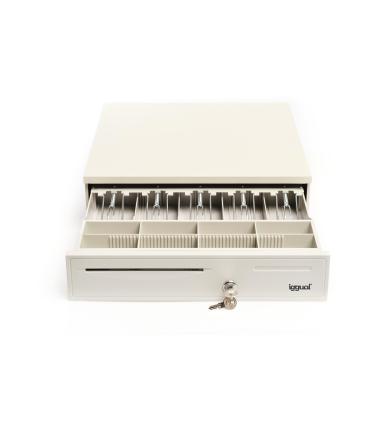 Iggual Cajn Portamonedas IRON-50W 42cm 5+8 Blanco