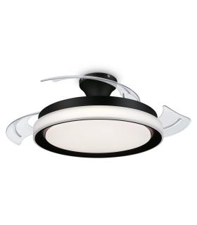 PHILIPS Ventilador Techo Luz Bliss DC 28w Negro