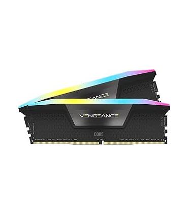 MEMORIA CORSAIR DDR5 32GB 2X16GB PC6000 VENGEANCE RGB CMH32GX5M2B6000C38