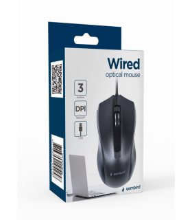 RATON OPTICO  GEMBIRD USB 1000 DPI NEGRO 3 BOTONES