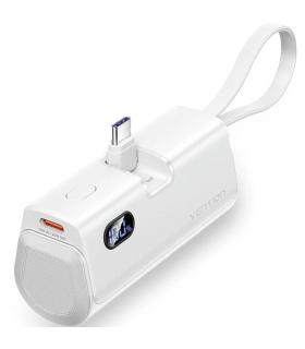 Powerbank 4800mAh Vention FHQW0/ 22.5W/ Blanca