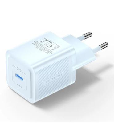 Cargador de Pared GaN Vention FEPL0-EU/ 1xUSB Tipo-C/ 20W