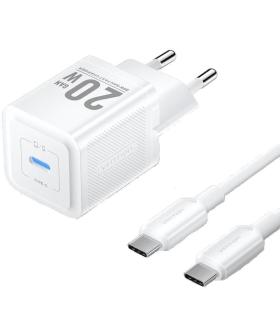 Cargador de Pared GaN Vention TZ-FEPW0-EU-01/ 1xUSB Tipo-C + Cable USB Tipo-C/ 20W