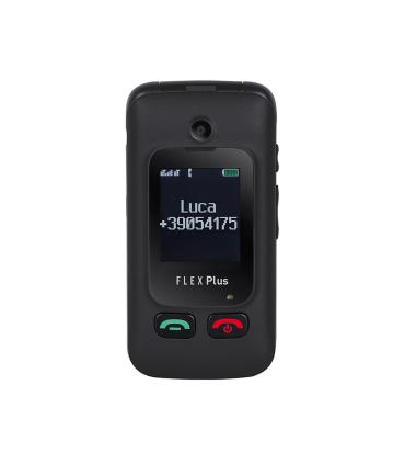 TELEFONO TREVI FLEX PLUS 55 FLIP SENIOR PHONE DUAL SCREEN BLACK