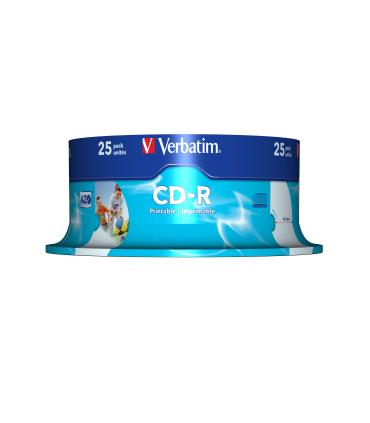 CD-R Verbatim AZO Imprimible 52X  Tarrina-25uds