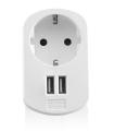 Ewent EW1211 cargador de dispositivo móvil Smartphone, Tableta Blanco Corriente alterna Interior