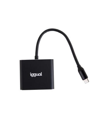 iggual Hub tipo C 3 en 1 HDMI USB3.0