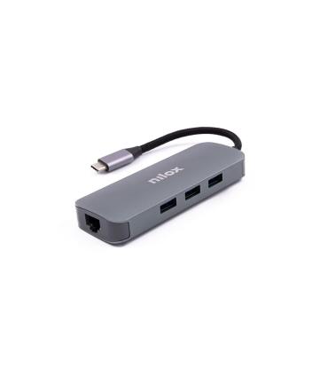Nilox Hub Type-C 3xUSB 2xHDMI VGA USB-C RJ45