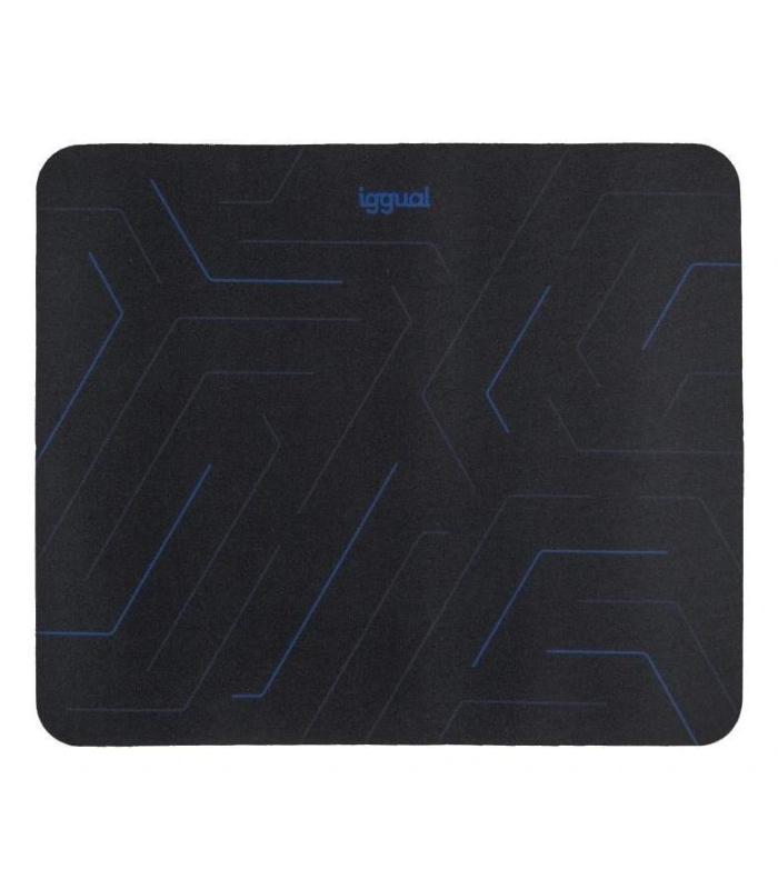 iggual Hexa 1 Alfombrilla de ratón para juegos Negro, Azul