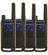 Motorola Talkabout T82 Extreme Quad Pack two-way radios 16 canales Negro, Naranja
