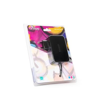TooQ Cargador de portátil GAN USB-C PD3.0 90W, Negro