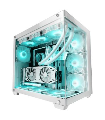 MARS GAMING Torre E-ATX MCV4 XXL PREMIUM White