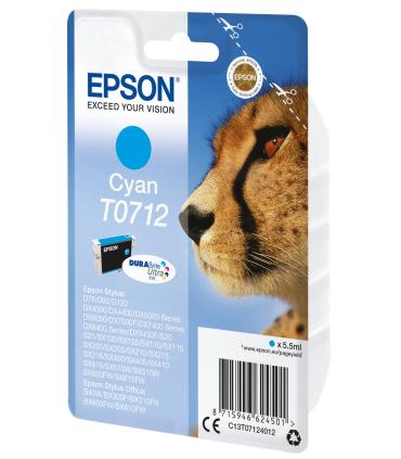 Epson Cheetah Cartucho T0712 cian (etiqueta RF)