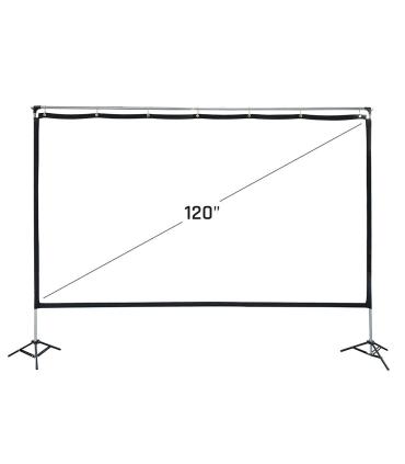 iggual Pantalla exterior portable 120" 265x149 cm