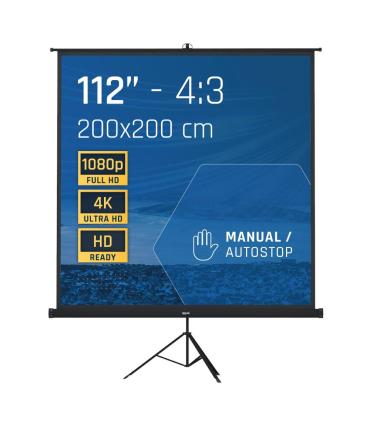 iggual Pantalla Mural 200x200cm con Trípode