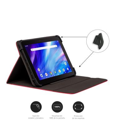 NILOX Funda Universal Tablet 9.7 A 10.5" Roja