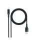Nanocable Cable Lightning a USB 2.0, Lightning M -USB A M, Negro, 1 m