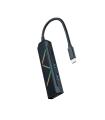 Nanocable 10.16.0401 base para portátil y replicador de puertos Alámbrico USB 3.2 Gen 1 (3.1 Gen 1) Type-C Negro