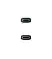 Nanocable Cable USB 3.2 Gen2x2 20Gbps 5A 100W, 4K 60Hz, USB-C M-USB-C M, Gris Negro, 3 m