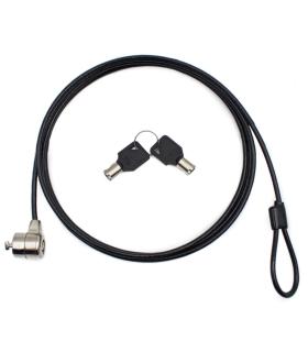 Nilox Cable De Seguridad Doble Llave 1.8 M, Negro