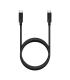 AISENS Cable USB 3.2 Gen1 5Gbps 4k@60Hz 3A 60W E-Marker, Tipo USB-C M-USB-C M, Negro, 4.0m